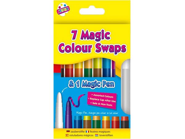 Art Box 8pk Magic Colour Swap Fibre Pens