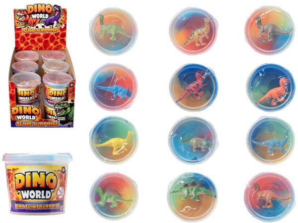 12x Dino World Slime Surprise In Counter Display