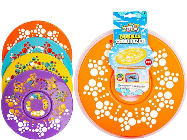 Bubbletastic Air Powered Bubble Orbitizer Flying Disc - Assorted Picked At Rando