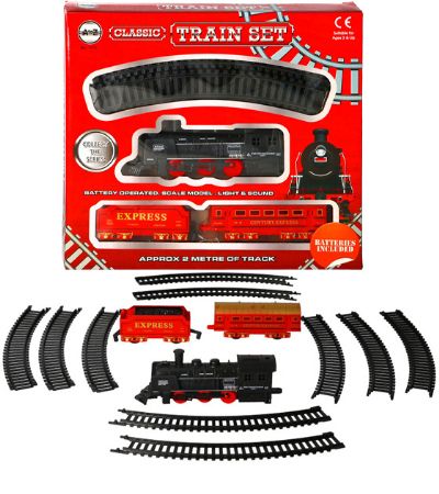 Battery Operated Classic Train Set, by A to Z Toys