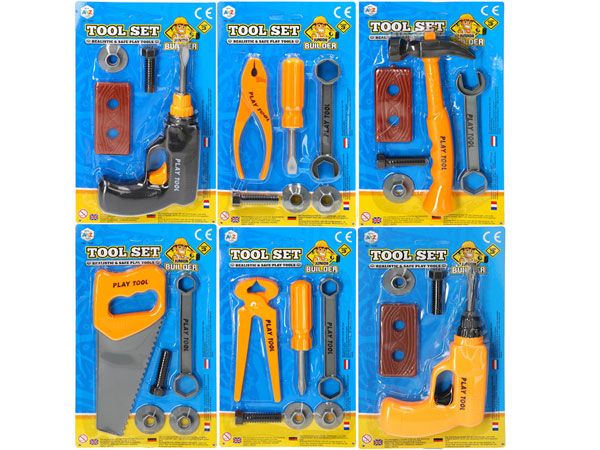 Junior Builder Tool Set by A to Z Toys, Assorted Picked At Random