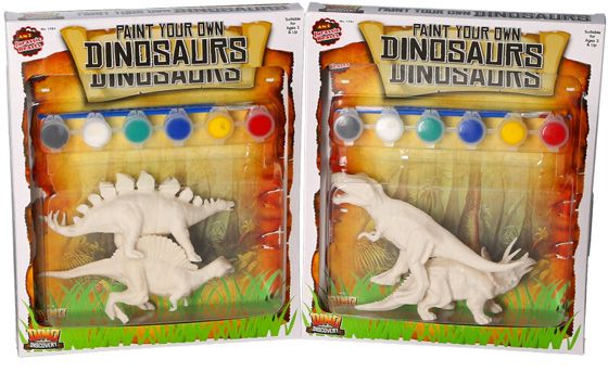 Jurasic Beasts Paint Your Own Dinosaurs, by A to Z Toys, Assorted Picked At Rand