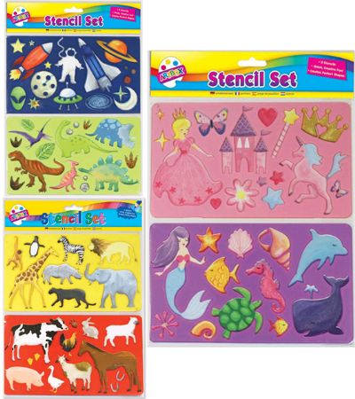 12x Art Box 2pk Fun Stencil Set