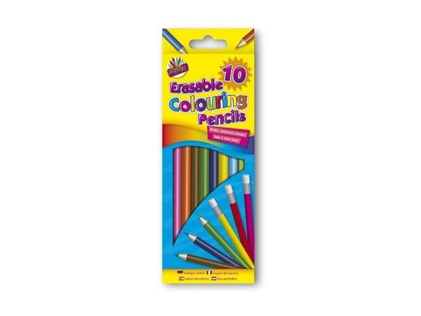 Art Box 10pk Erasable Colouring Pencils (fuj)