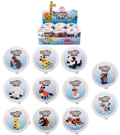 12x Creative Play Micro Blocks In Assorted Designs | 1365002