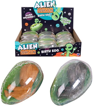12x Alien Invasion Birth Egg With Alien In Sticky Slime | 1373926
