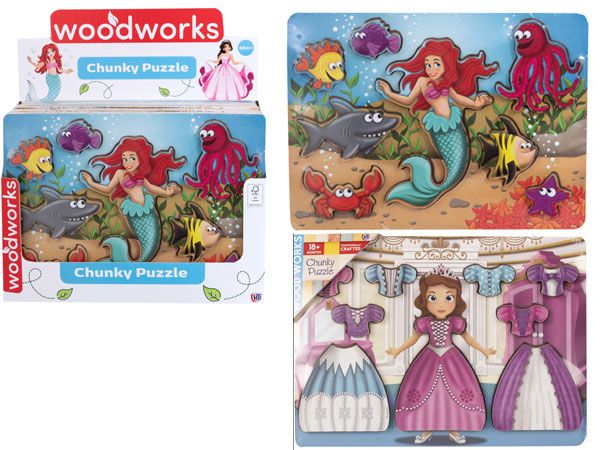 Wood Works - Enchanted Chunky Puzzle, by HTI Toys, by HTI Toys