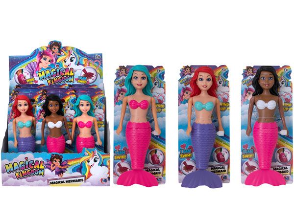 12x Magical Kingdom Wind Up Magical Mermaids, by HTI Toys