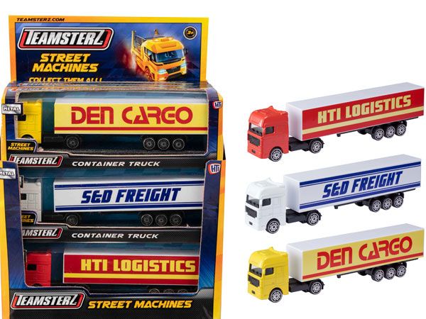 12x Teamsterz Street Machines Container Truck In Counter Display