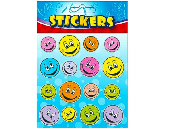 72 x Smiley Face Stickers