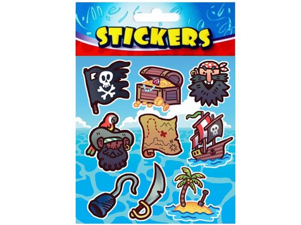 72 x Pirate Stickers