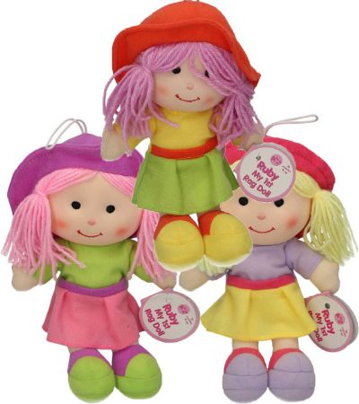 22cm Ruby - My 1st Rag Doll, by A to Z Toys, Assorted Picked At Random | 31024