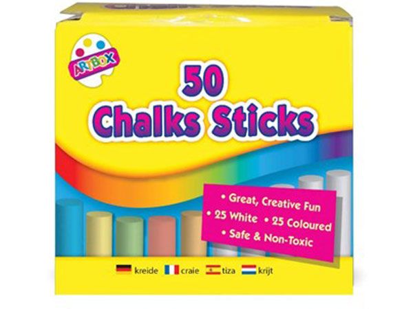 Art Box 50 Assorted Chalks