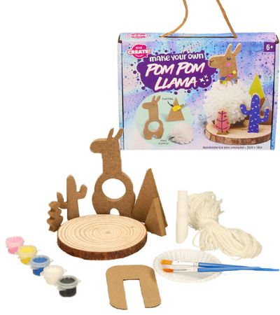 A To Z Create - Make Your Own Pom Pom Lama Kit | 37508