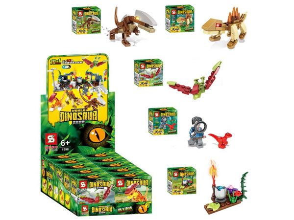 10x Dinosaur World Brick Sets