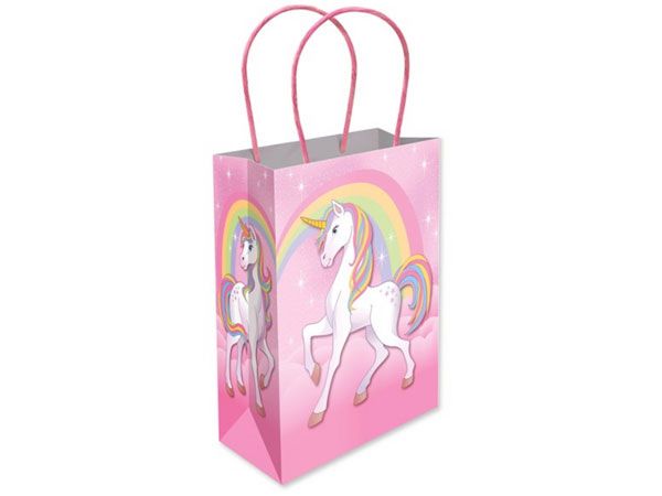 12x Unicorn Paper Bags With Twist Handles