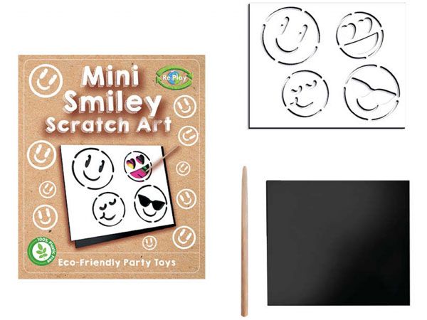 Re:Play Mini Smiley Face Scratch Art