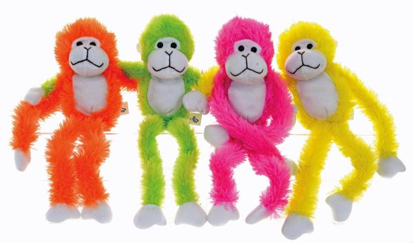 13'' Long Leg Plush Monkey - Assorted Colours, Picked At Random | 48239
