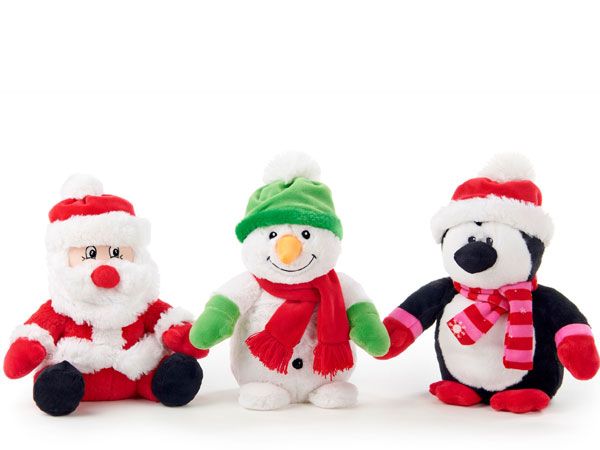 Paws Christmas - 26cm Christmas Soft Toy, Assorted Picked At Random