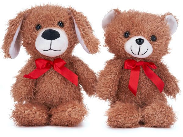 PAWS 31cm Bear / Dog With Ribbon...Assorted, Picked At Random