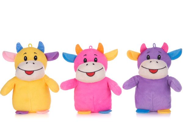 12x Assorted Coloured Cows - Approx 16cm | 49294