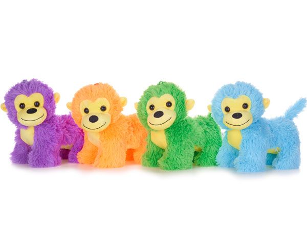 Bright Coloured Plush Monkeys | Cheap Wholesale Soft Toys