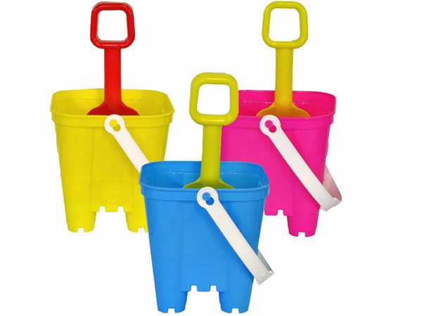 20x Small Square Castle Bucket And Spade Set