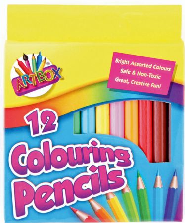 240x Art Box 12pk Half Size Colouring Pencil Crayons...BULK BUY SPECIAL