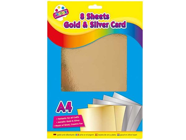 Wholesale A4 Gold & Silver Craft Card | Cheap Prices