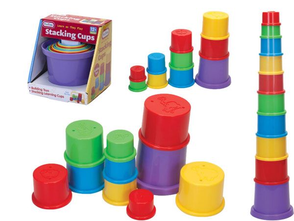 Learn & Play 10pce Stacking Cups, by A to Z Toys | 55361