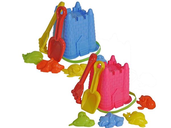 7pce Castle Bucket Set - Netted...Assorted Picked At Random
