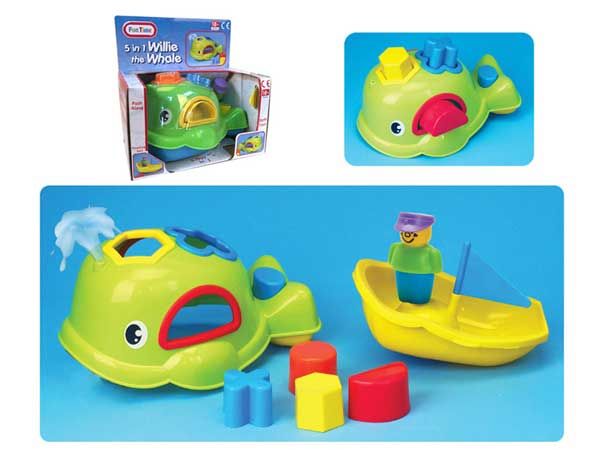 A to Z Willie The Whale 5 in 1 Water Squirting Bath Toy