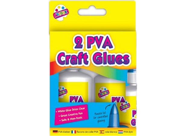 Wholesale Kids White PVA Glue | 2 Pack 40ml Bottles