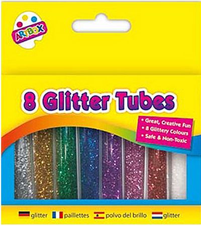 Artbox 8 Glitter Tubes | Cheap Kids Art & Craft