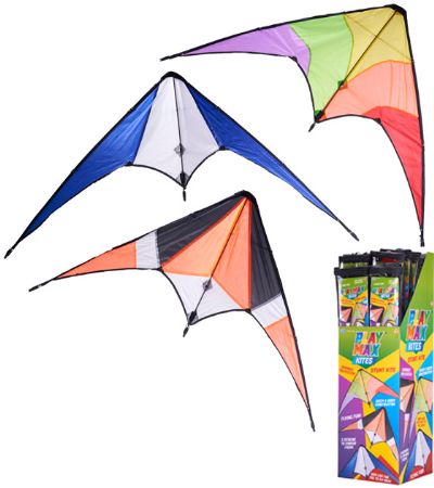Display Of 24x Playmax 120 x 60cm Stunt Kites