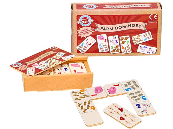 Wooden Farm Dominoes, By A to Z Toys