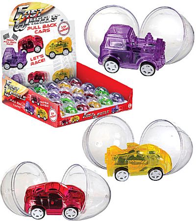 24x Fast Wheels Pull Backs In Capsule  | 63163