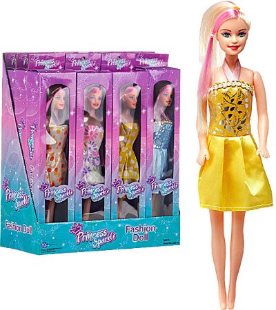 12x Princess Sparkle Fashion Doll | 64372