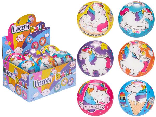 24x 63mm/2.5'' PU Unicorn Balls In Counter Display