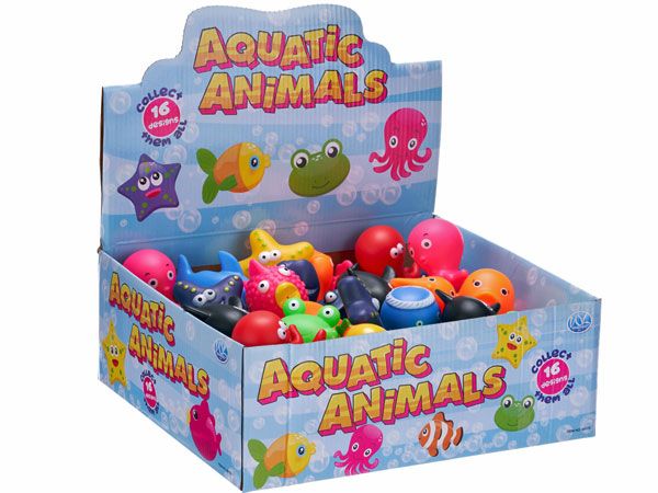 48x Vinyl Aquatic Animals, 16 Designs