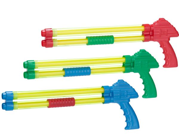 Super Splash 37.5cm Twin Barrel Water Blaster., Assorted Picked At Random