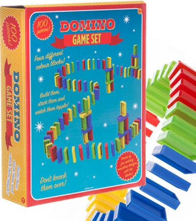 100 Piece Retro Domino Game Set