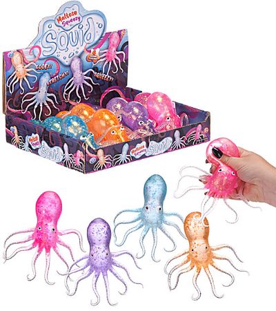 12x Maltose Squeezy Squids In Counter Display