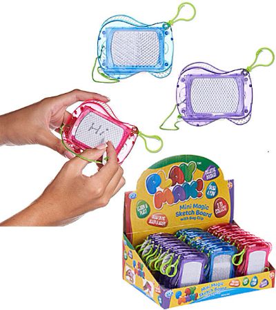 24x Mini Magic Sketch Board With Bag Clip In Counter Display | 65840
