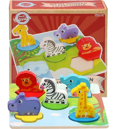 Wooden Classics My First Wooden Safari Puzzle