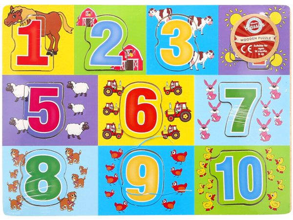 Wooden Classics Number Puzzle