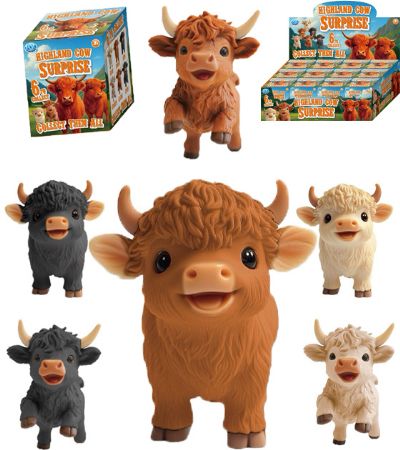 12x 8cm Highland Cow Surprise Blind Box...With Counter Display