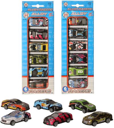 6 Piece Racing Cars