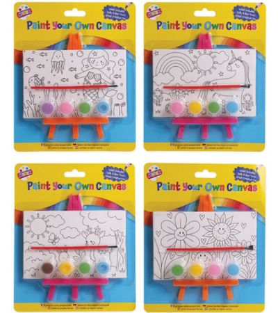 Artbox Paint Your Own Canvas ...Assorted Girls Designs