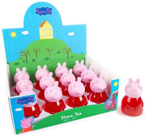 12x Peppa Pig Shaped Slime Tubs In Counter Display | 85-0011